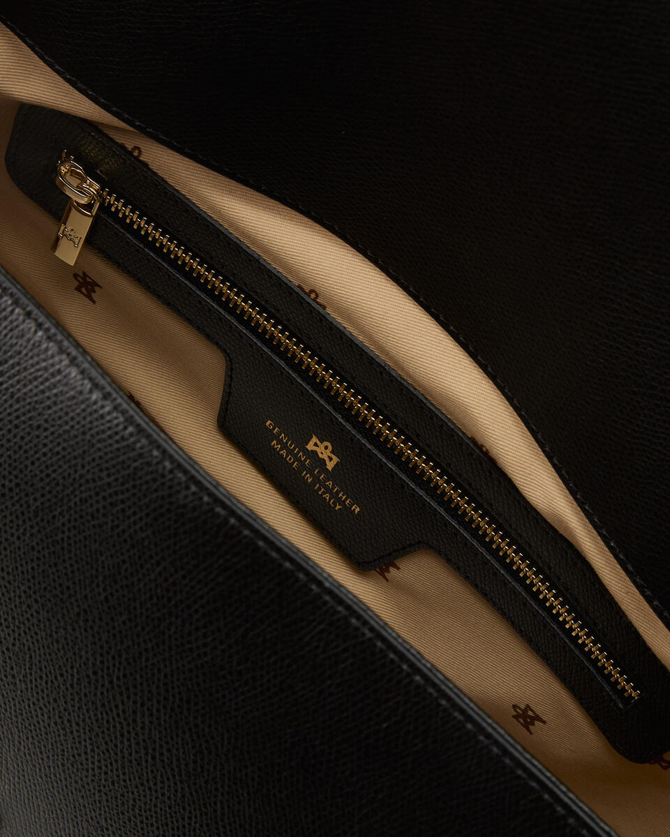 FLAP BAG Black  - Shoulder Bags - Women's Bags - Bags - Cuoieria Fiorentina