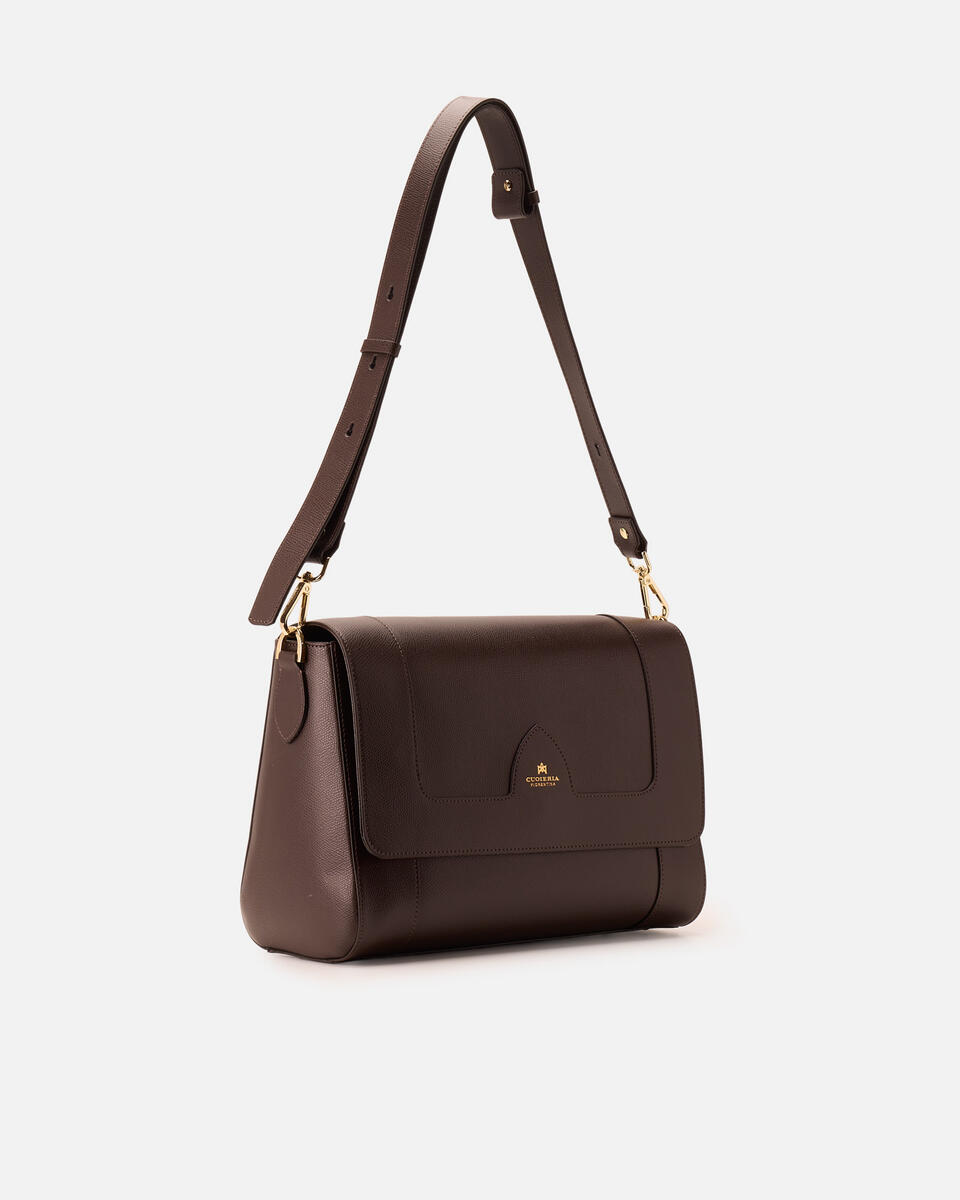Astrid flap bag Testa di moro  - Borse A Spalla - Borse Donna - Borse - Cuoieria Fiorentina
