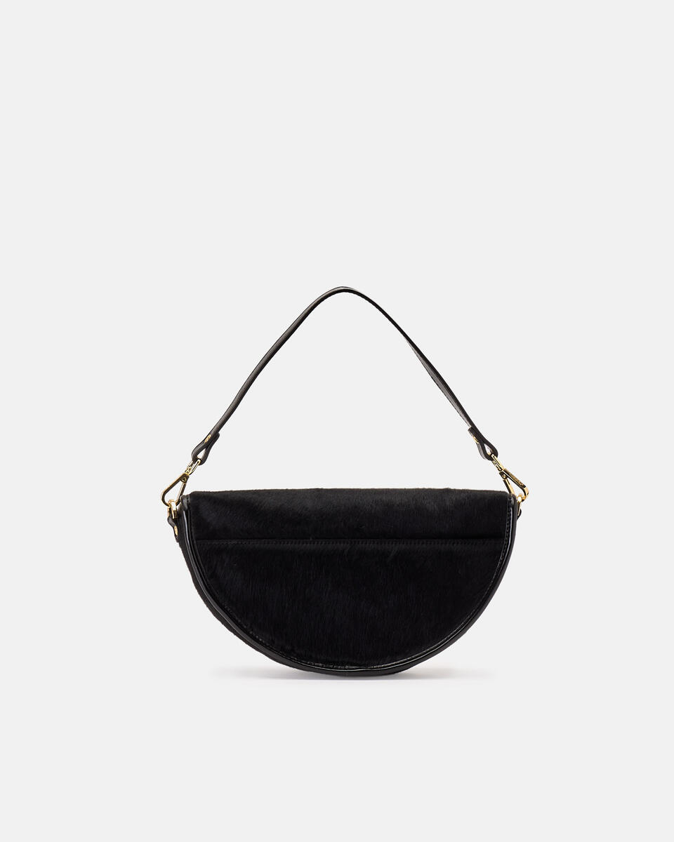 Dora small flap cavallino Nero  - Messenger - Borse Donna - Borse - Cuoieria Fiorentina