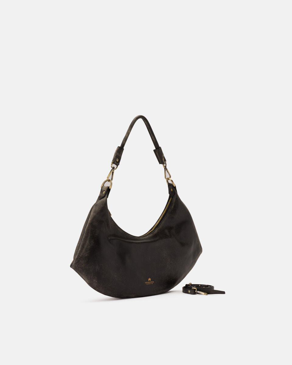 HOBO BAG Black  - Shoulder Bags - Women's Bags - Bags - Cuoieria Fiorentina