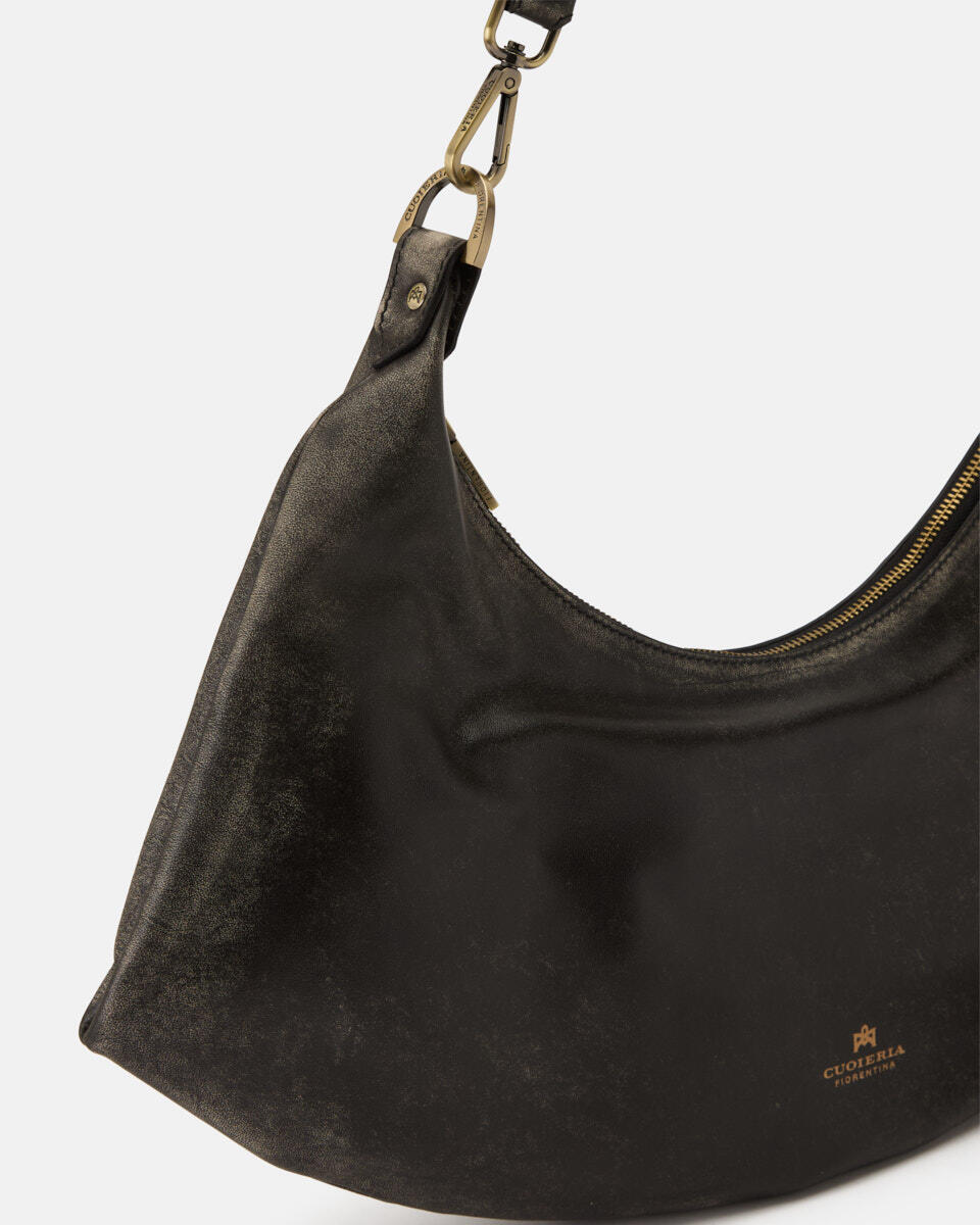 HOBO BAG Black  - Shoulder Bags - Women's Bags - Bags - Cuoieria Fiorentina