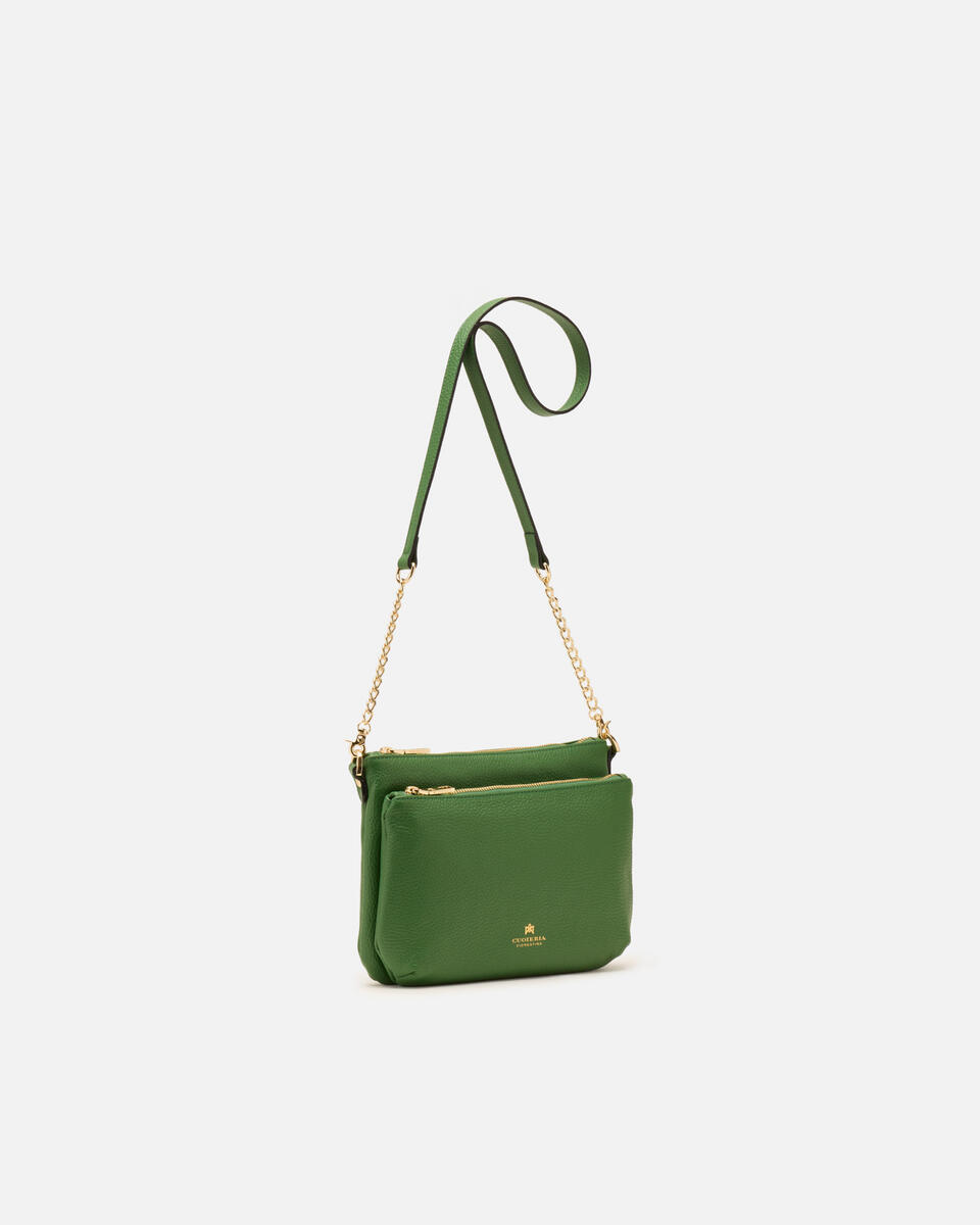 DOUBLE POUCH Aloe  - Crossbody Bags - Women's Bags - Bags - Cuoieria Fiorentina
