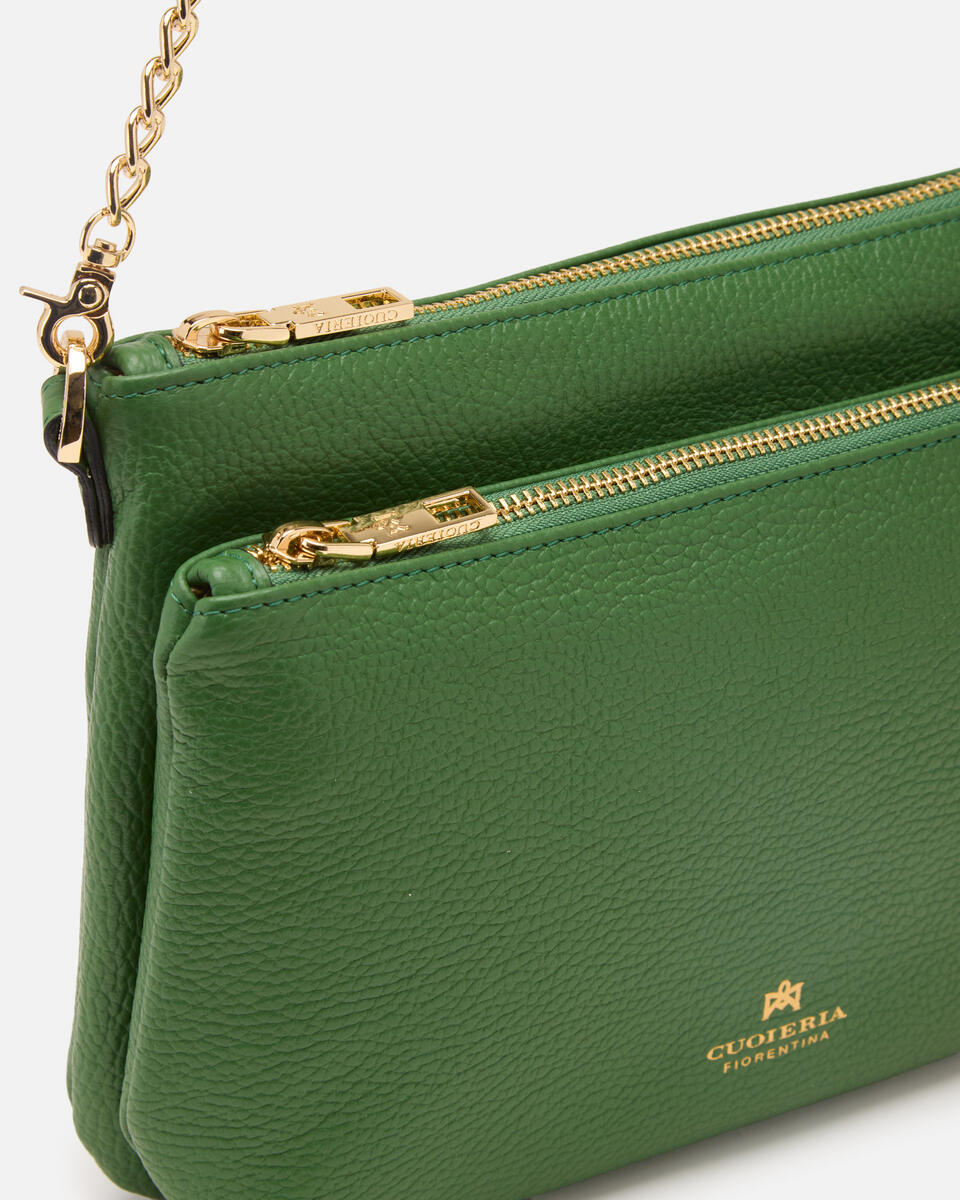 DOUBLE POUCH Aloe  - Crossbody Bags - Women's Bags - Bags - Cuoieria Fiorentina