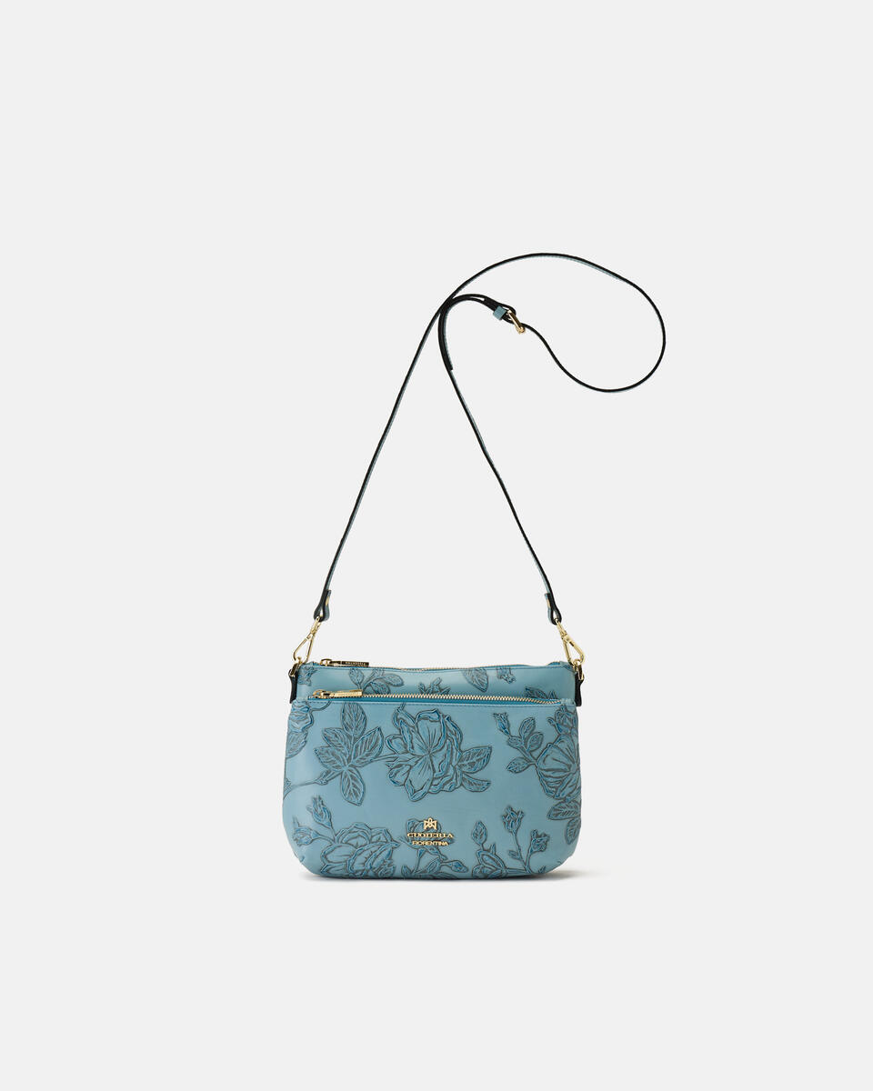 Double Pouch Mimì Celeste  - Tracolla - Borse Donna - Borse - Cuoieria Fiorentina