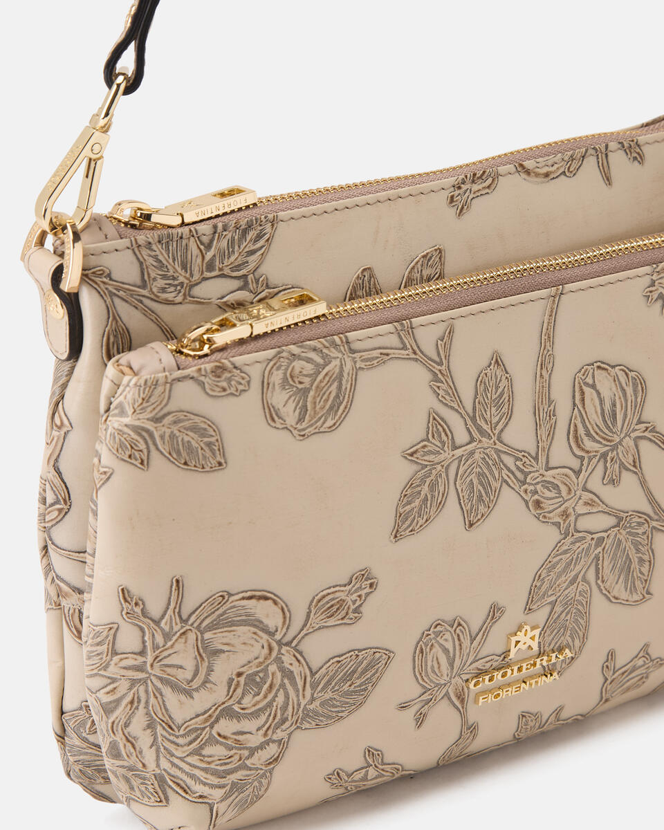 Double Pouch Mimì Taupe  - Tracolla - Borse Donna - Borse - Cuoieria Fiorentina