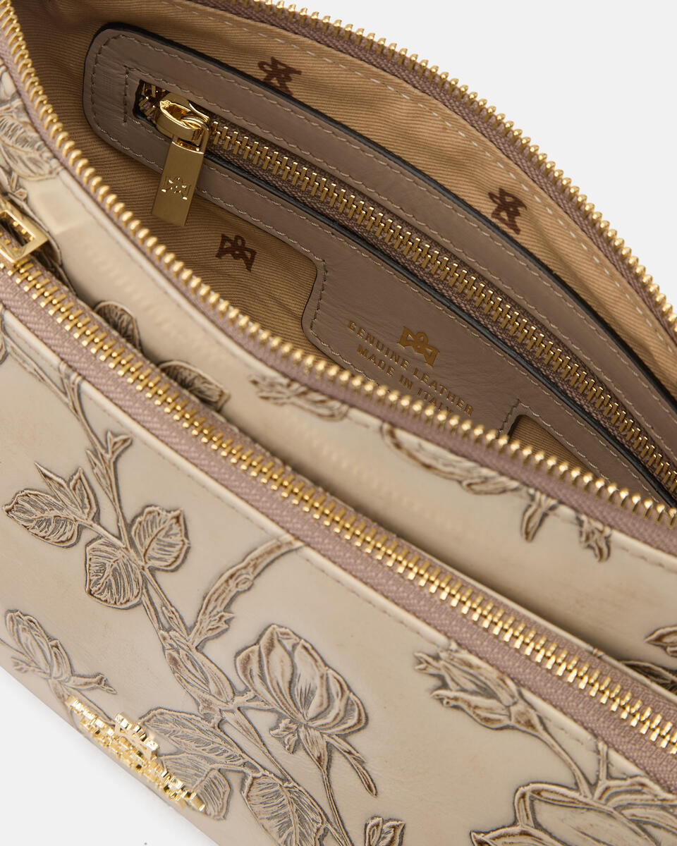Double Pouch Mimì Taupe  - Tracolla - Borse Donna - Borse - Cuoieria Fiorentina