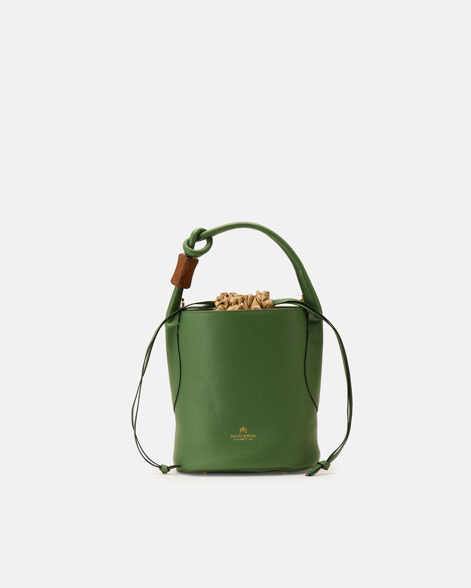 Agata Small Bucket Aloe  - Secchiello - Borse Donna - Borse - Cuoieria Fiorentina