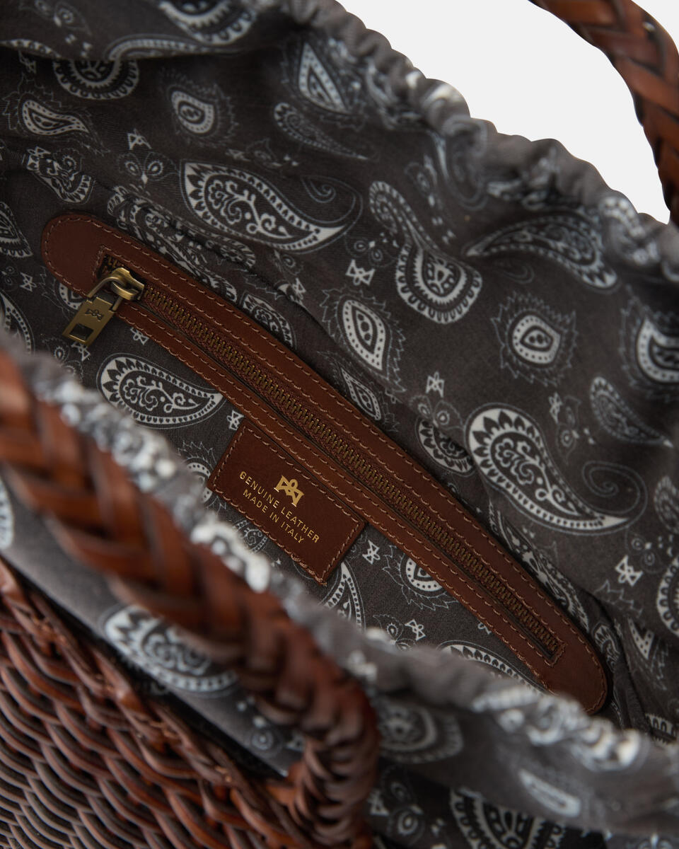 LARGE TOTE BAG Brown  - Tote Bags - Women's Bags - Bags - Cuoieria Fiorentina