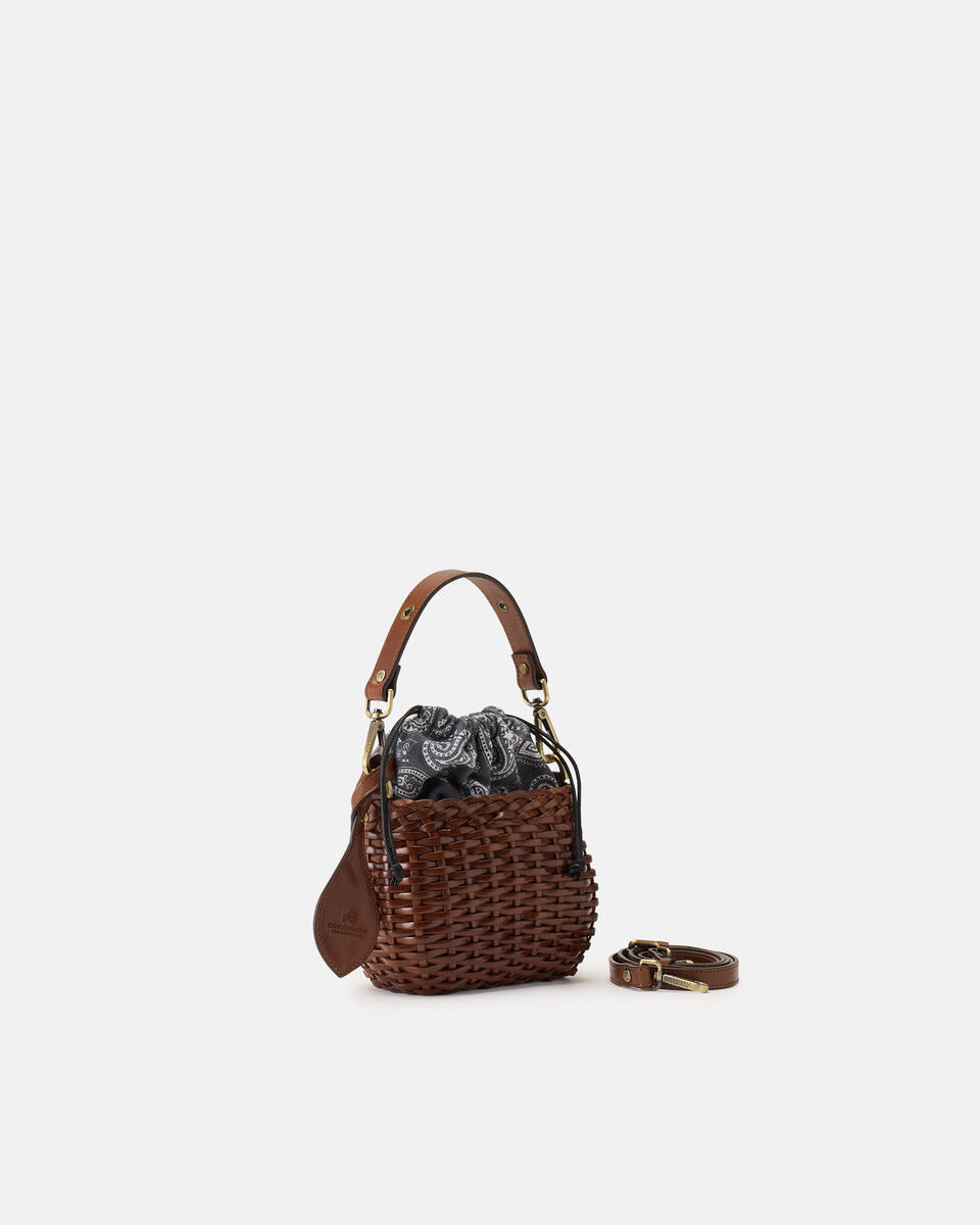 Celeste Small Bucket Marrone  - Mini Bag - Borse Donna - Borse - Cuoieria Fiorentina