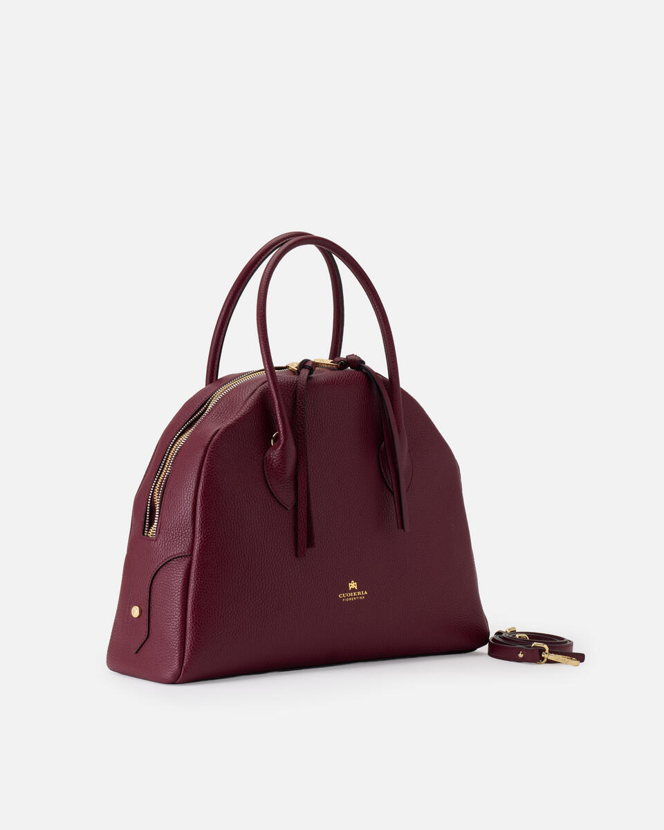 Lua Large Bowling bag Bordeaux  - Tote Bag - Borse Donna - Borse - Cuoieria Fiorentina