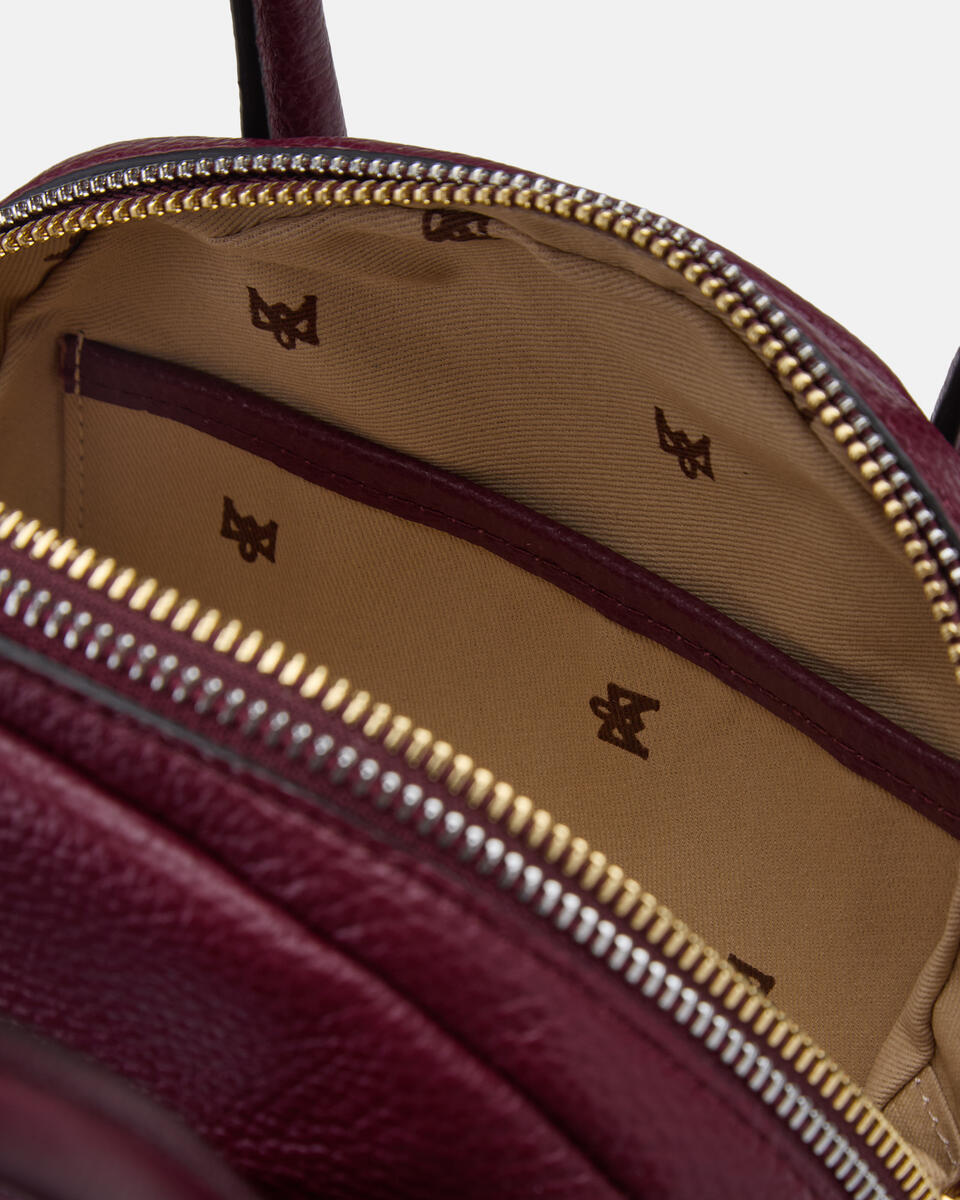 Lua Small Bowling bag Bordeaux  - Mini Bag - Borse Donna - Borse - Cuoieria Fiorentina