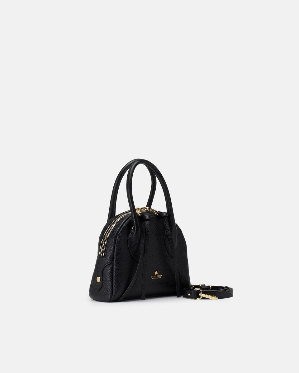 SMALL BOWLING BAG Black  - Mini Bags - Women's Bags - Bags - Cuoieria Fiorentina