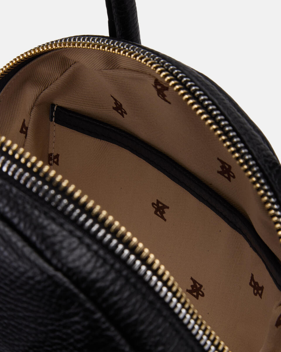 SMALL BOWLING BAG Black  - Mini Bags - Women's Bags - Bags - Cuoieria Fiorentina