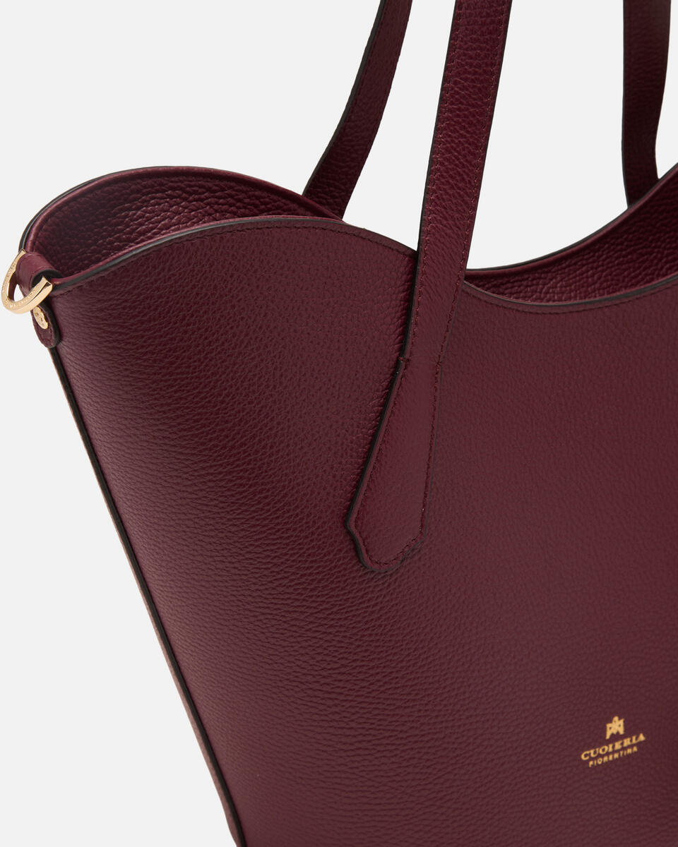 SHOPPING BAG Bordeaux  - Shopping - Women's Bags - Bags - Cuoieria Fiorentina