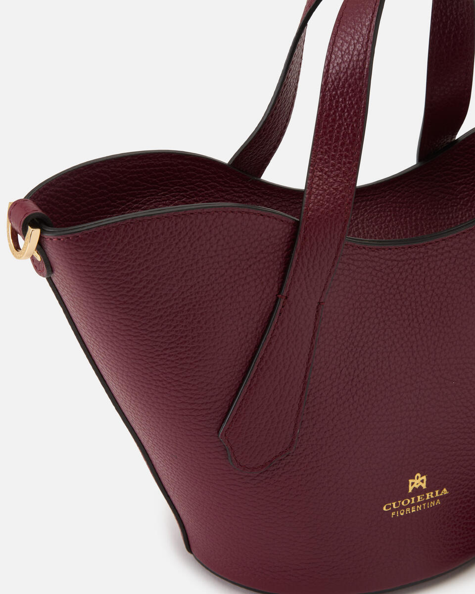 Wave Small Tote Bordeaux  - Tote Bag - Borse Donna - Borse - Cuoieria Fiorentina