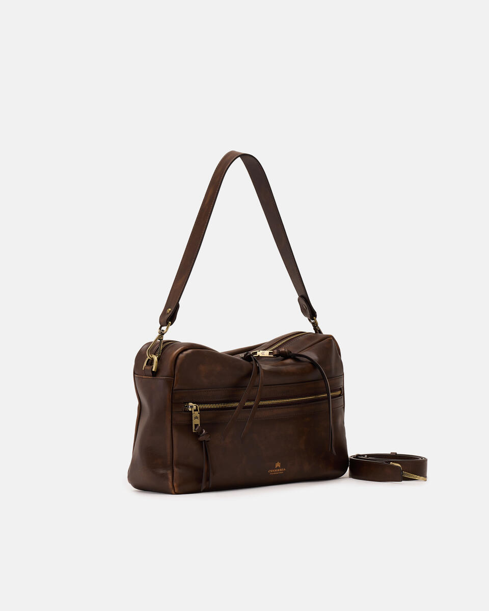 Cameron Large Camera Bag Vitello Texas Caramel  - Borse A Spalla - Borse Donna - Borse - Cuoieria Fiorentina