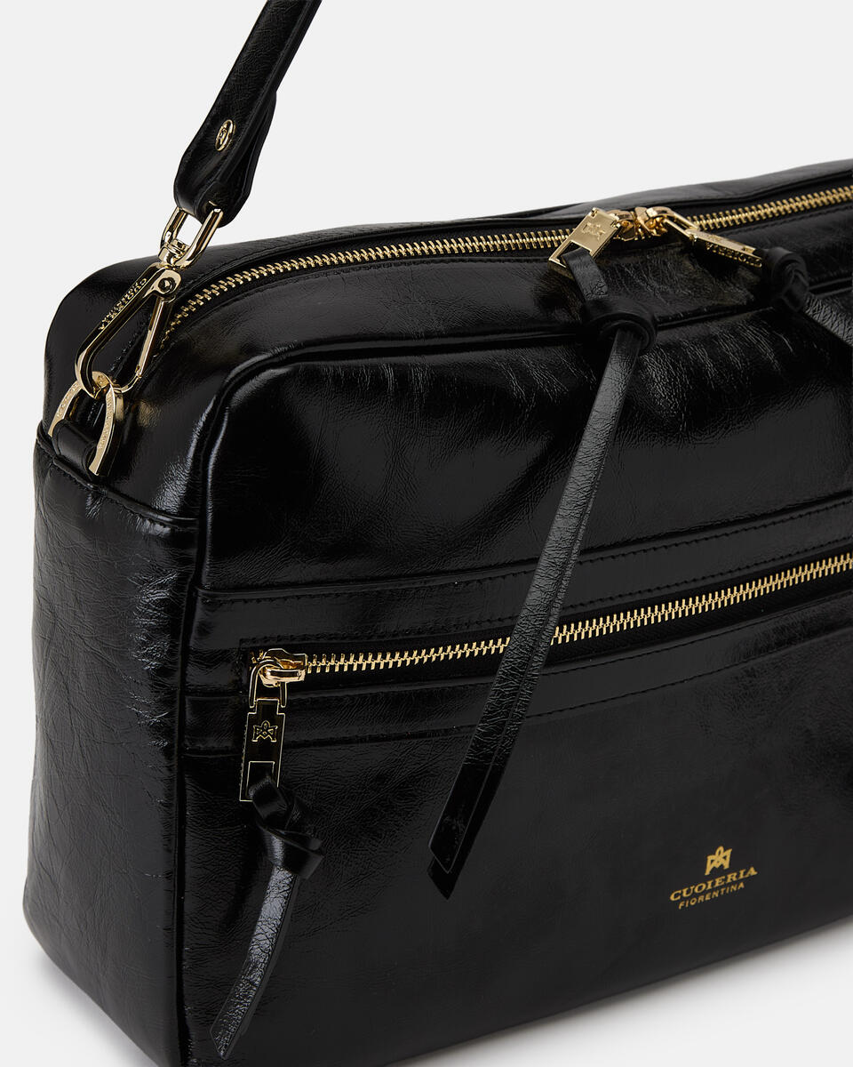 LARGE CAMERA BAG Black  - Shoulder Bags - Women's Bags - Bags - Cuoieria Fiorentina
