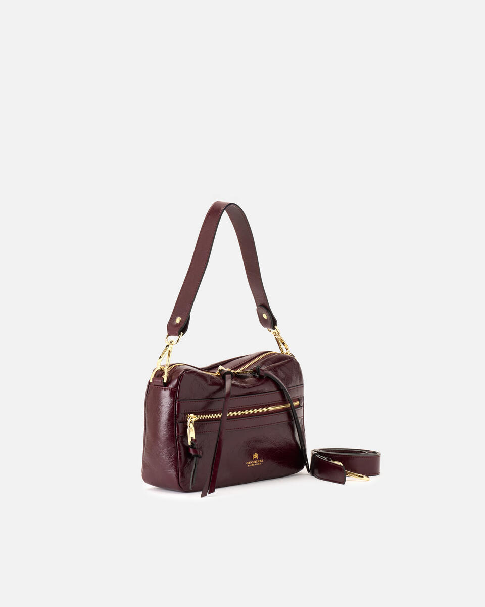 Cameron Small Camera Bag Vintage Amarena  - Borse A Spalla - Borse Donna - Borse - Cuoieria Fiorentina
