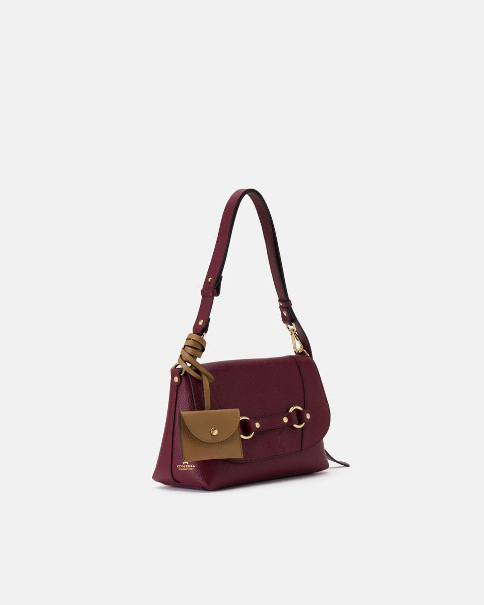 Clara Flap Bag Bordeauxdesert  - Messenger - Borse Donna - Borse - Cuoieria Fiorentina