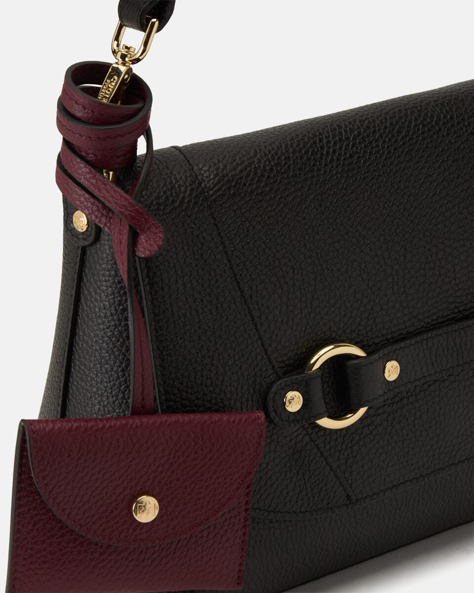Clara Flap Bag Nerobordeaux  - Messenger - Borse Donna - Borse - Cuoieria Fiorentina