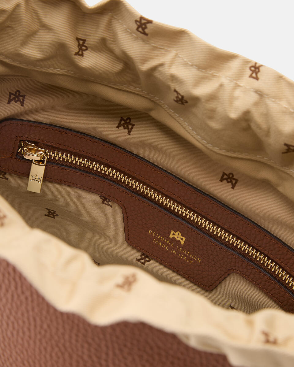 Agata Medium Bucket Caramel  - Secchiello - Borse Donna - Borse - Cuoieria Fiorentina