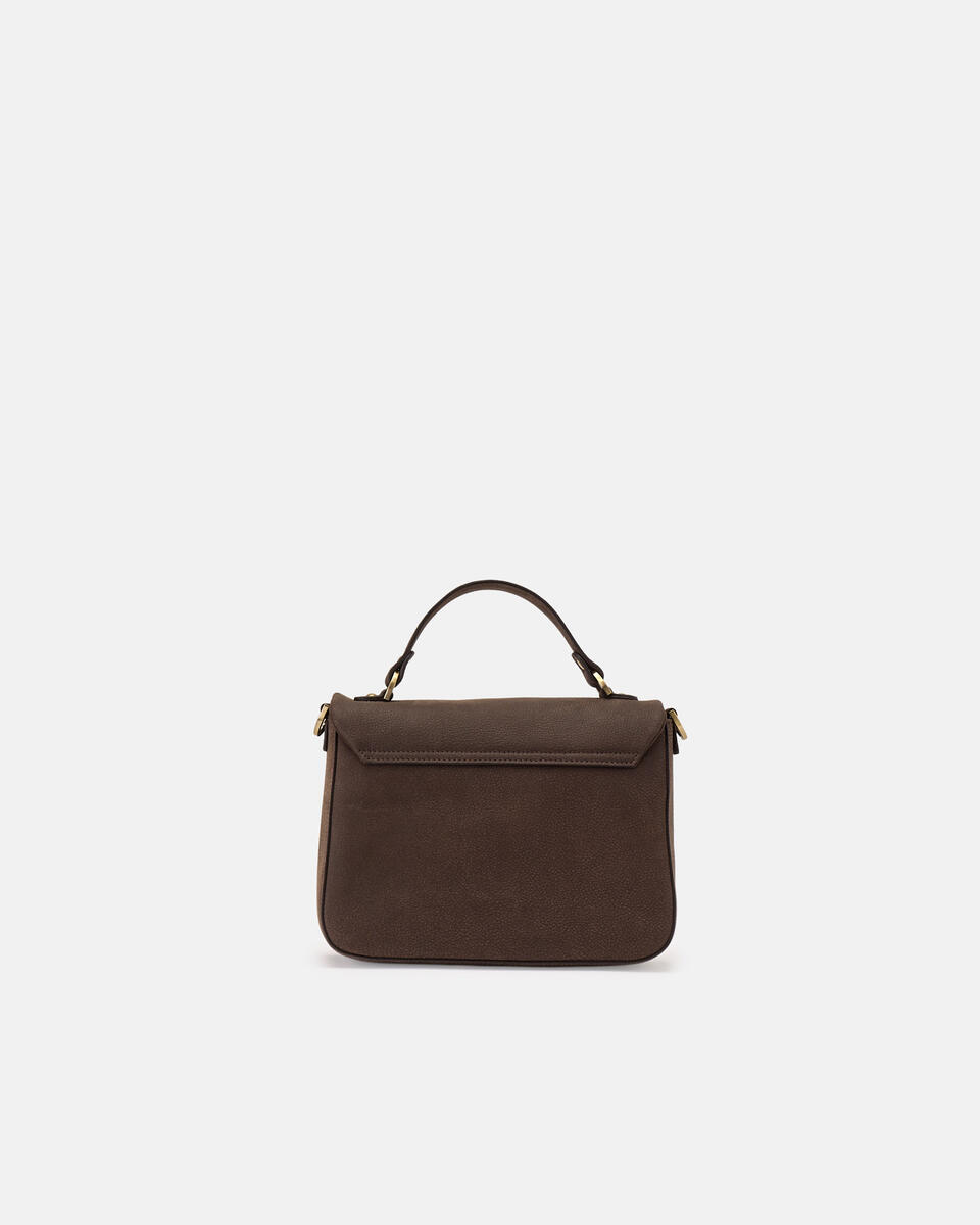 SMALL FLAP BAG Chocolate  - Messenger Bags - Women's Bags - Bags - Cuoieria Fiorentina