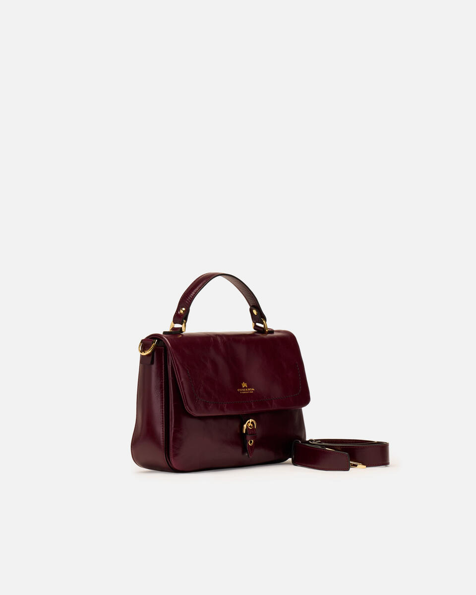 Eva soft Small flap bag Vintage Amarena  - Messenger - Borse Donna - Borse - Cuoieria Fiorentina