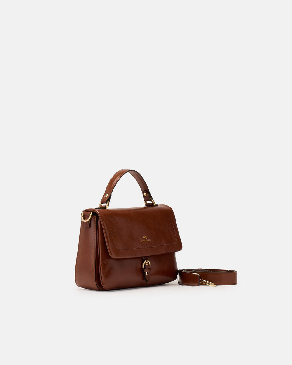 Eva soft Small flap bag Vintage Caramel  - Messenger - Borse Donna - Borse - Cuoieria Fiorentina