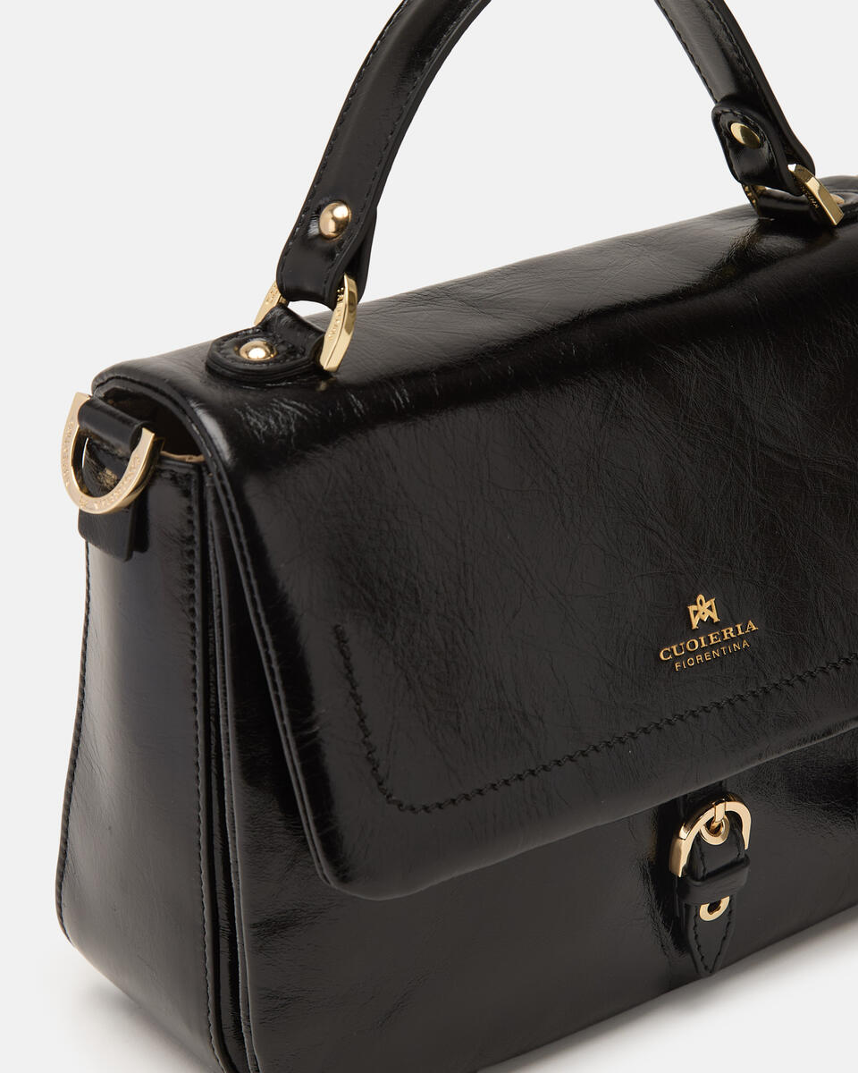 SMALL FLAP BAG Black  - Messenger Bags - Women's Bags - Bags - Cuoieria Fiorentina