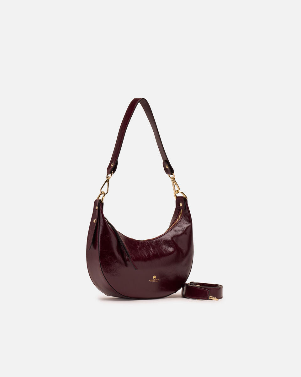 Eva soft Small hobo Vintage Amarena  - Borse A Spalla - Borse Donna - Borse - Cuoieria Fiorentina