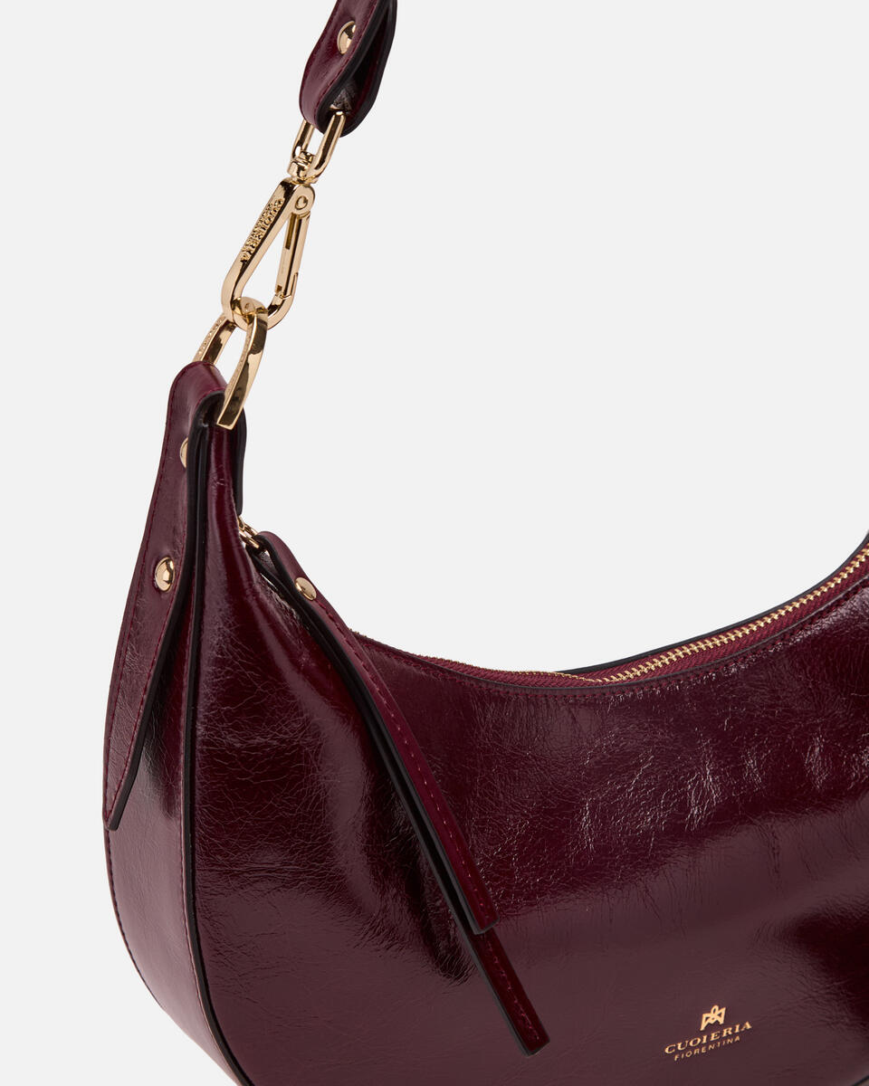 Eva soft Small hobo Vintage Amarena  - Borse A Spalla - Borse Donna - Borse - Cuoieria Fiorentina