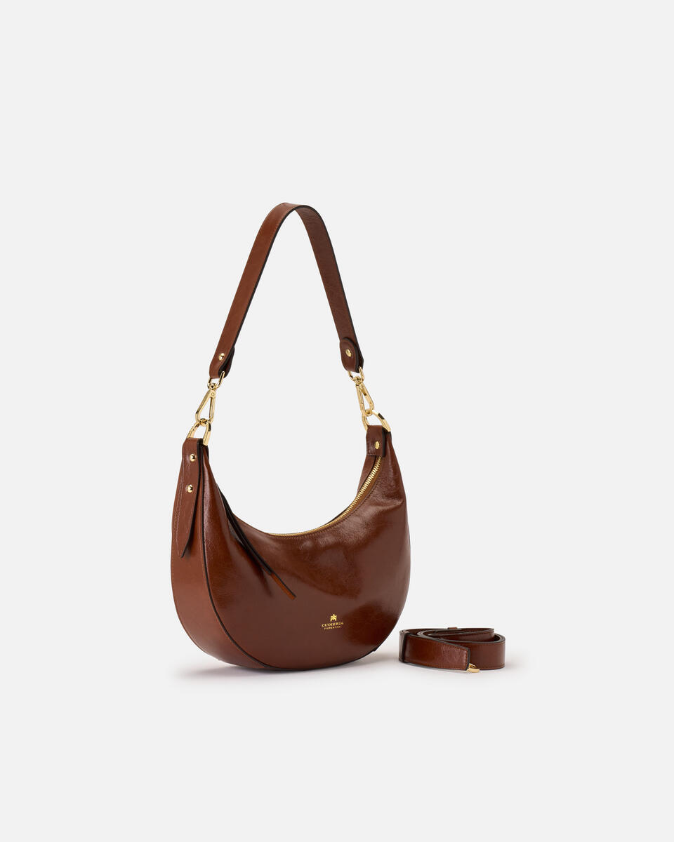 Eva soft Small hobo Vintage Caramel  - Borse A Spalla - Borse Donna - Borse - Cuoieria Fiorentina