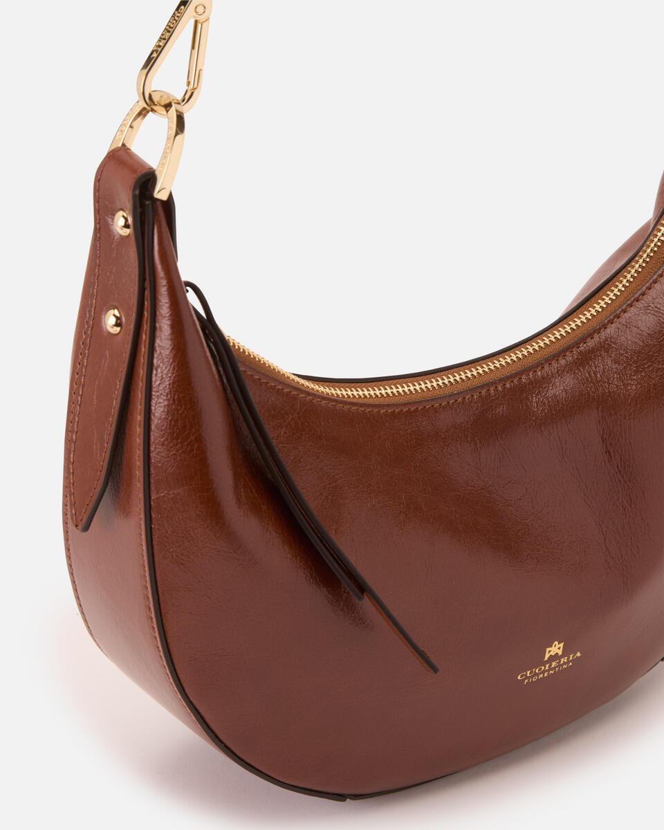 Eva soft Small hobo Vintage Caramel  - Borse A Spalla - Borse Donna - Borse - Cuoieria Fiorentina