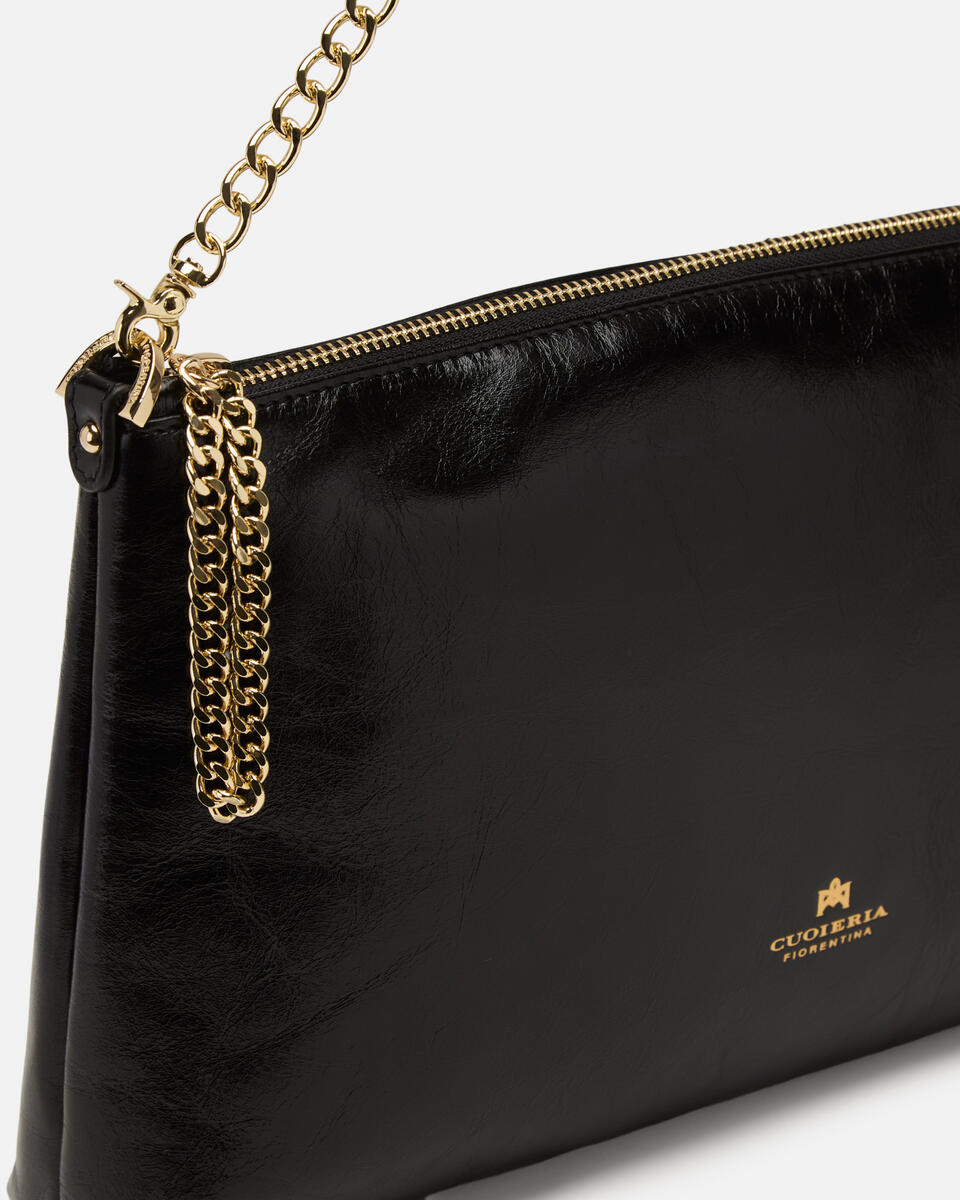 Large pouch Black  - Clutch Bags - Women's Bags - Bags - Cuoieria Fiorentina