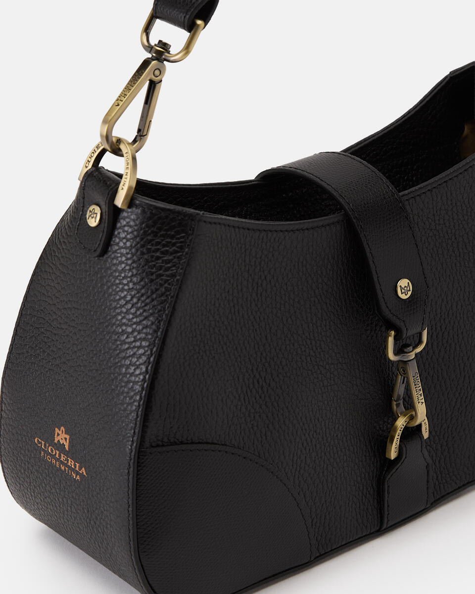 Hook small hobo Nero  - Tote Bag - Borse Donna - Borse - Cuoieria Fiorentina