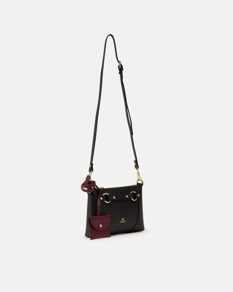 Clara pouch Nerobordeaux  - Tracolla - Borse Donna - Borse - Cuoieria Fiorentina