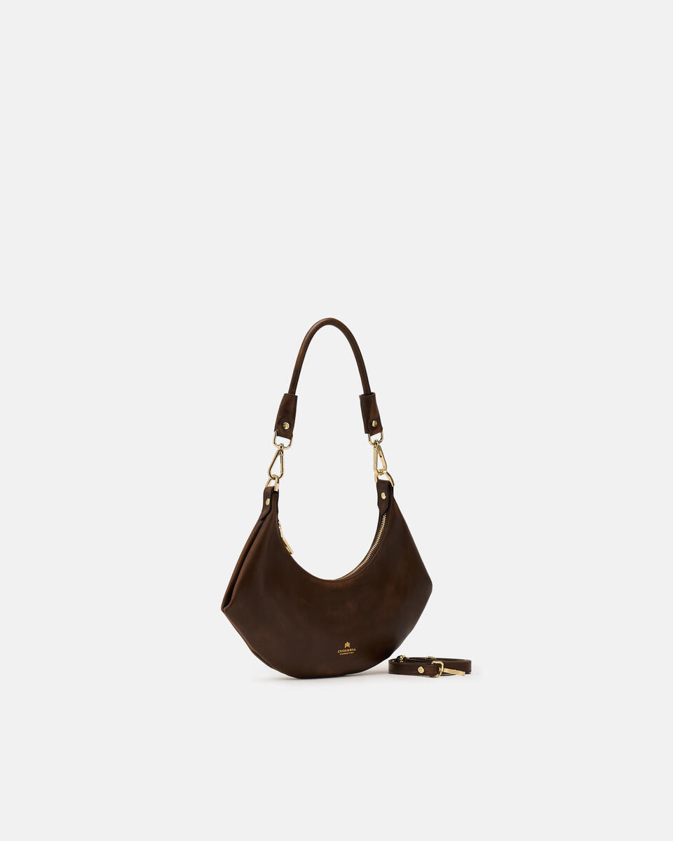 SMALL HOBO BAG Caramel  - Shoulder Bags - Women's Bags - Bags - Cuoieria Fiorentina