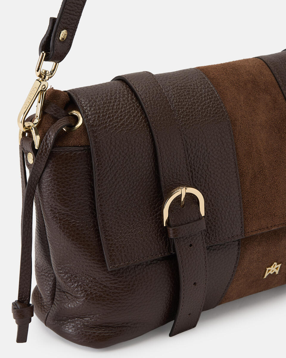 Sybel Flap bag Cioccolato  - Messenger - Borse Donna - Borse - Cuoieria Fiorentina