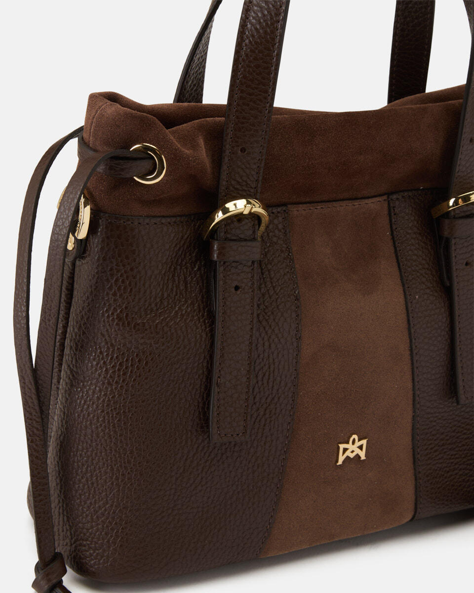Sybel small tote bag Cioccolato  - Tote Bag - Borse Donna - Borse - Cuoieria Fiorentina
