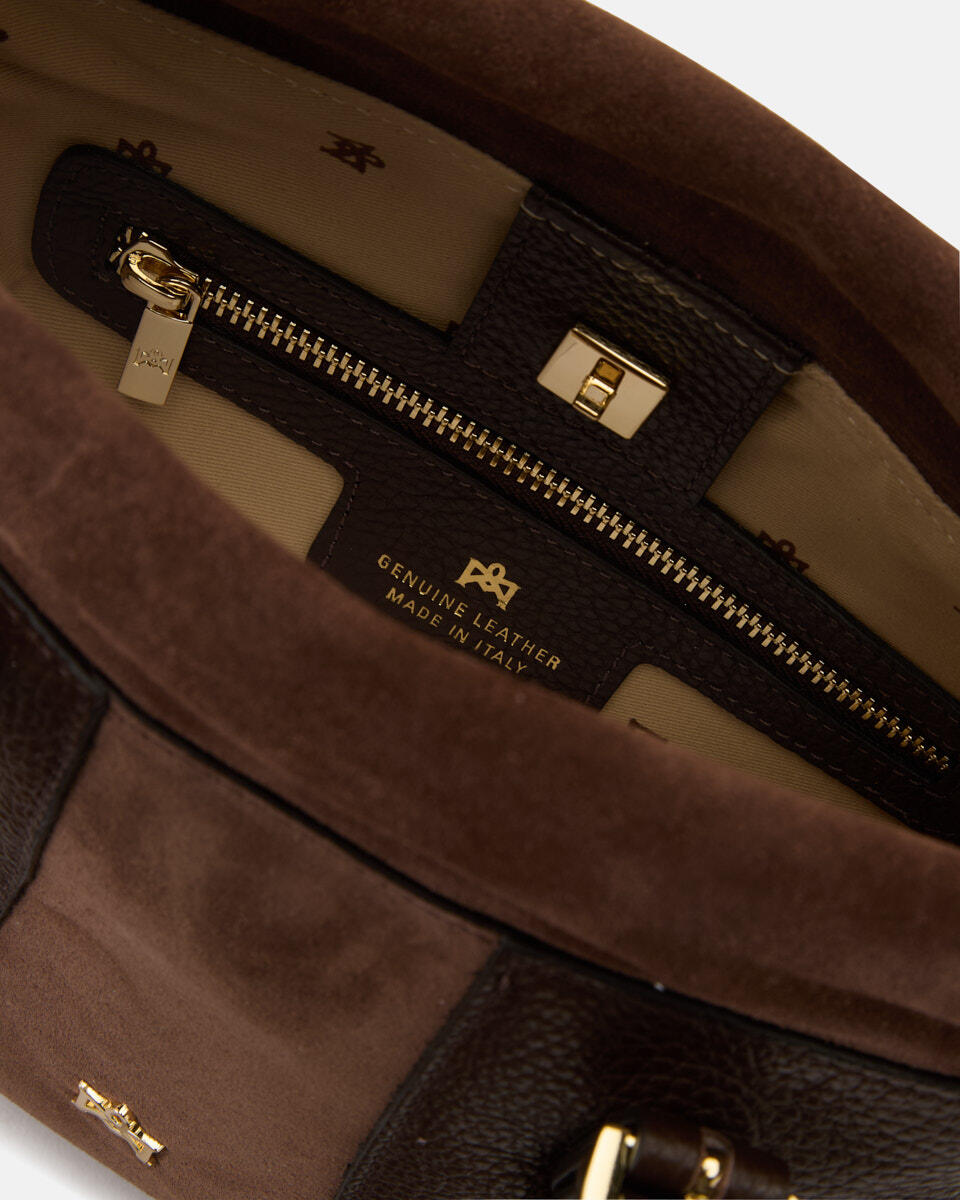 Sybel small tote bag Cioccolato  - Tote Bag - Borse Donna - Borse - Cuoieria Fiorentina
