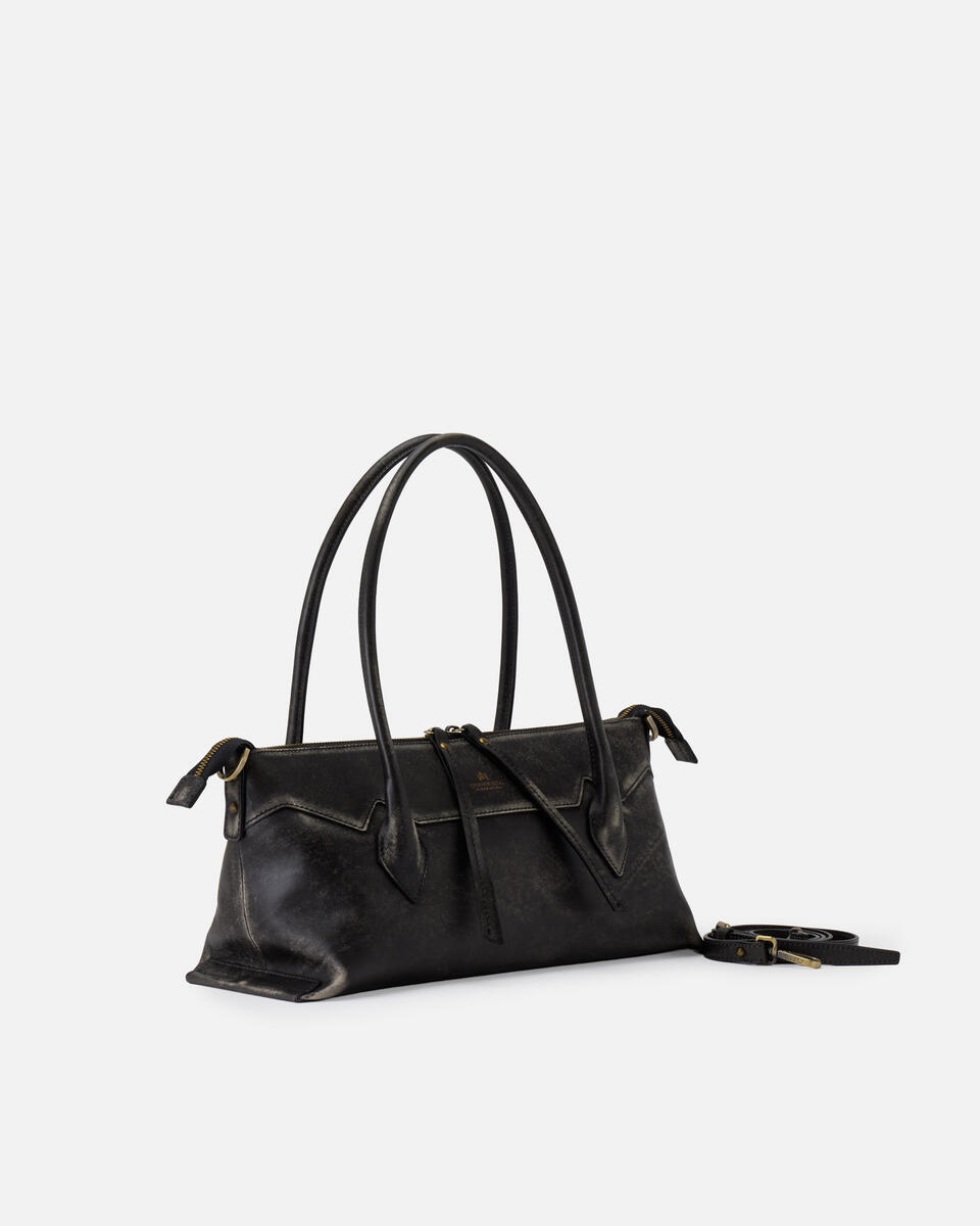 Holly Medium tote vitello Texas Nero  - Shopping - Borse Donna - Borse - Cuoieria Fiorentina
