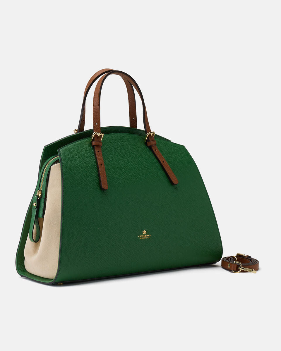 Alice maxi Tote Bag wild Aloeproseccocaramel  - Tote Bag - Borse Donna - Borse - Cuoieria Fiorentina