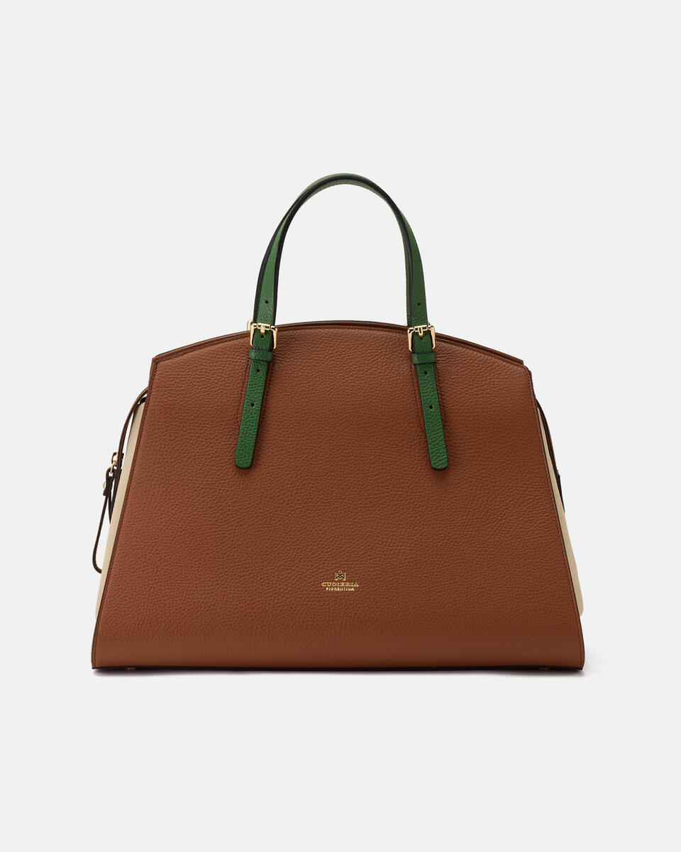 LARGE TOTE BAG Caramelproseccoaloe  - Tote Bags - Women's Bags - Bags - Cuoieria Fiorentina