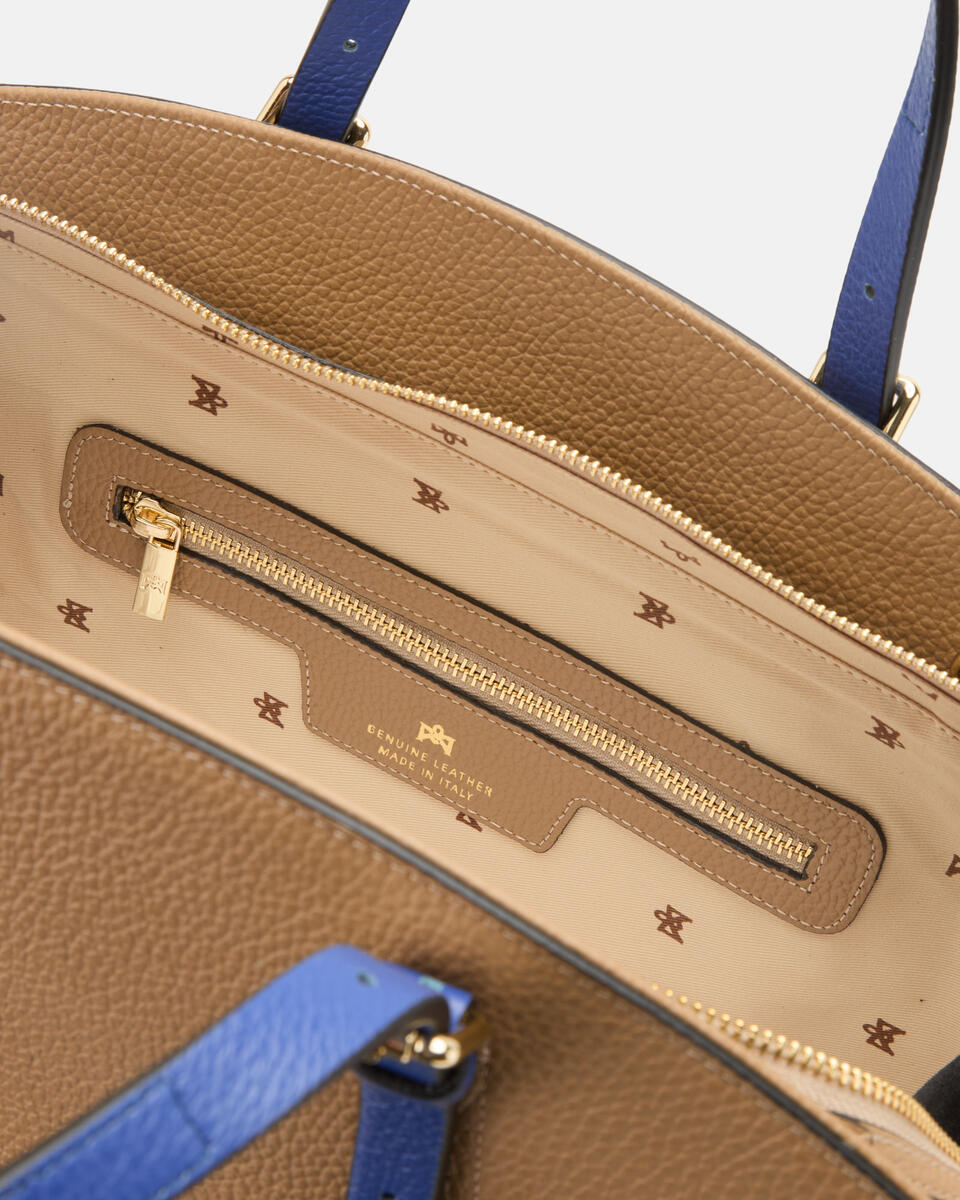 Alice maxi Tote Bag wild Desertnerobluette  - Tote Bag - Borse Donna - Borse - Cuoieria Fiorentina