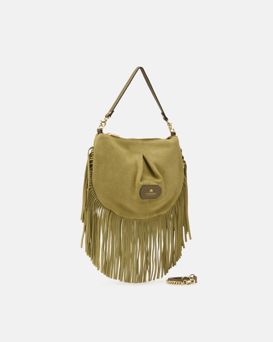 Emma Folk Mini Pouch Bosco  - Borse A Spalla - Borse Donna - Borse - Cuoieria Fiorentina