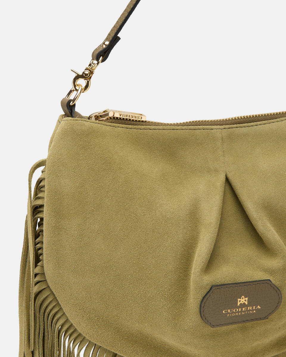 Emma Folk Mini Pouch Bosco  - Borse A Spalla - Borse Donna - Borse - Cuoieria Fiorentina