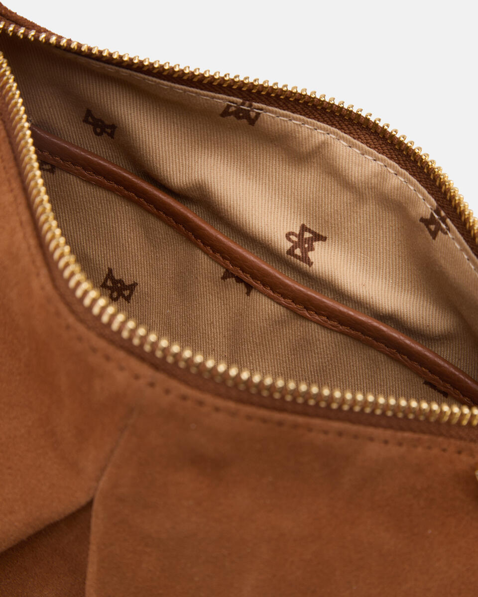 Emma Folk Mini Pouch Caramel  - Borse A Spalla - Borse Donna - Borse - Cuoieria Fiorentina