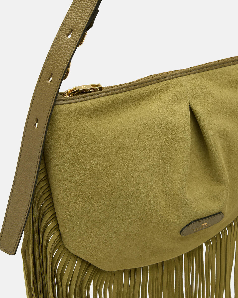 Emma Folk Maxi Pouch Bosco  - Borse A Spalla - Borse Donna - Borse - Cuoieria Fiorentina