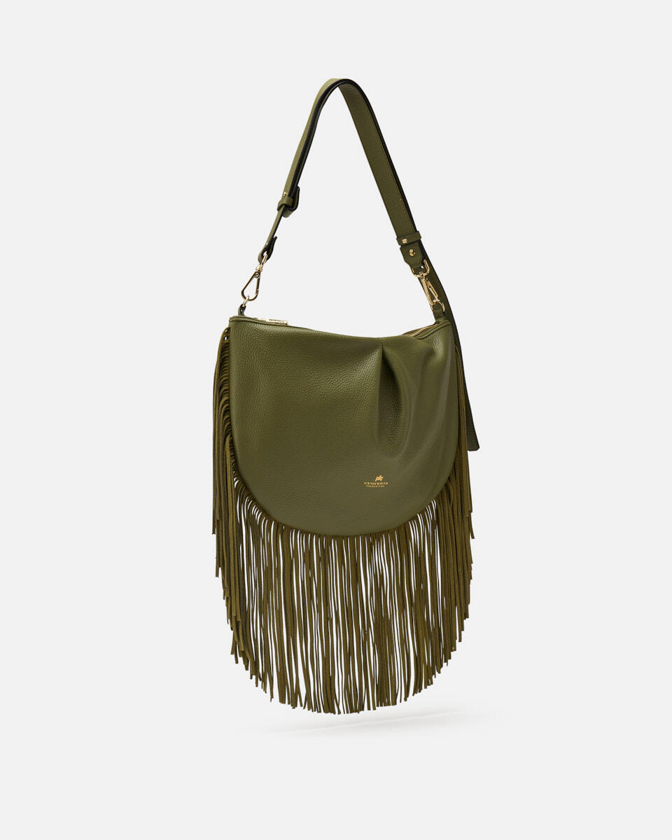POUCH WITH FRINGES Uniform  - Shoulder Bags - Women's Bags - Bags - Cuoieria Fiorentina
