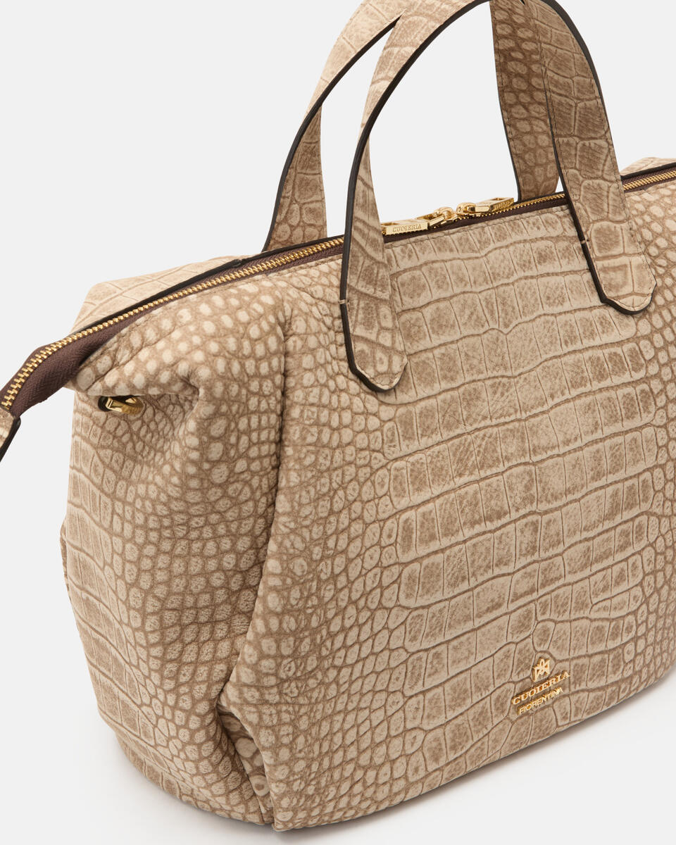 Carol Medium duffle Desert  - Tote Bag - Borse Donna - Borse - Cuoieria Fiorentina
